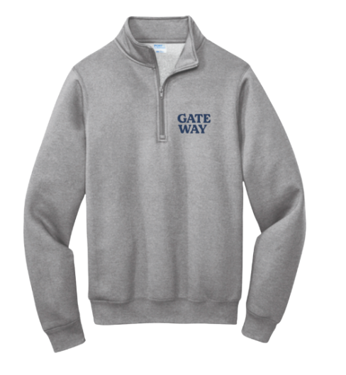 Embroidered "Gate-way" Quarter Zip
