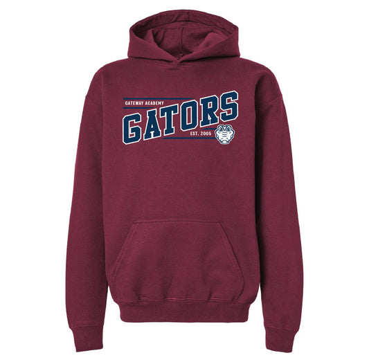Maroon Gator Hoodie