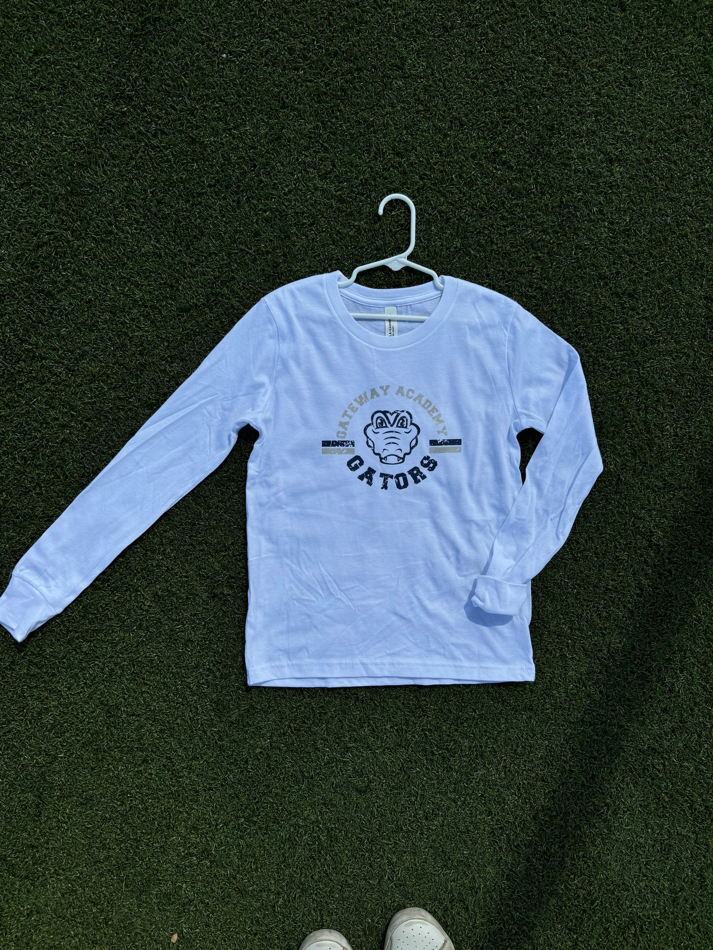 "Vintage Gator" White L/S T-Shirt