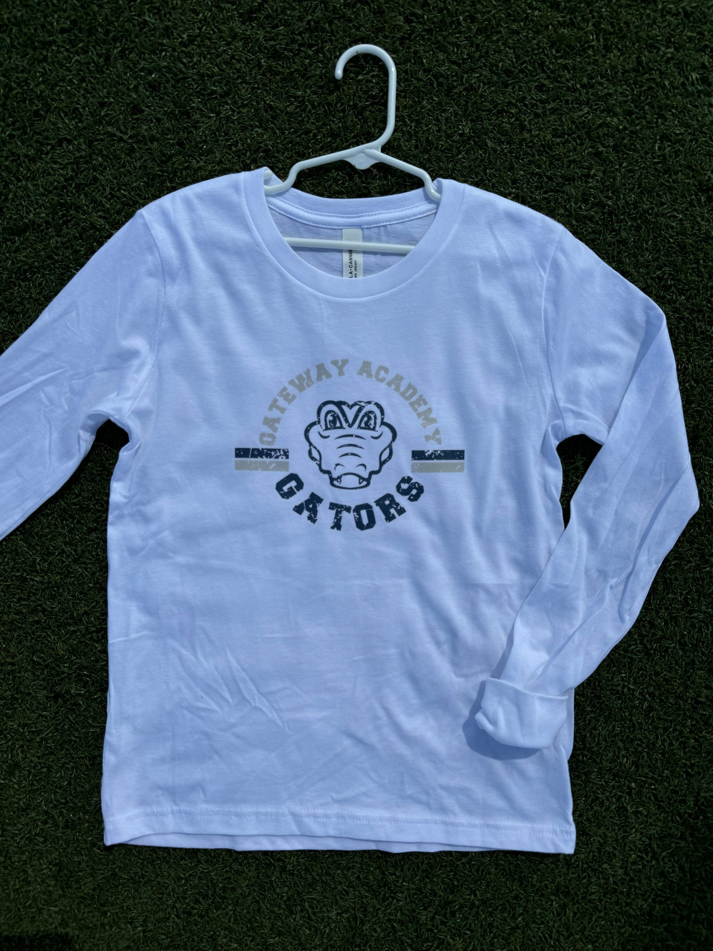 "Vintage Gator" White L/S T-Shirt