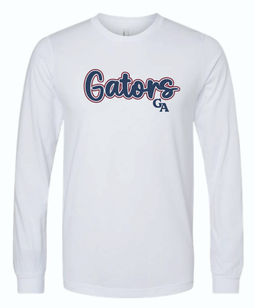 Long Sleeve Script Gators T-Shirt